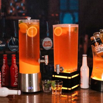 網紅發光酒炮酒吧專用扎啤帶龍頭果汁飲料啤酒桶ktv可樂壺調酒器