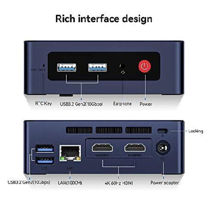 Beelink Mini PC, Mini S12 Intel 12th Gen 4-Core N95(up to 3.4GHz