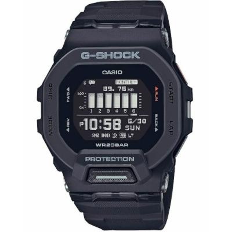 カシオ G-SHOCK スポーツウォッチ 20気圧防水 デジタル 腕時計 モバイルリンク (GBD-200-1JF) ストップウォッチ タイマー  ライト付き マラソン ランニング 時計 | LINEブランドカタログ