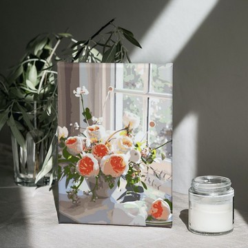 初夏晨曦 創意數字油畫 【花朵系列】