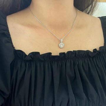 •歐美老件• AVON花型小鑽項鍊