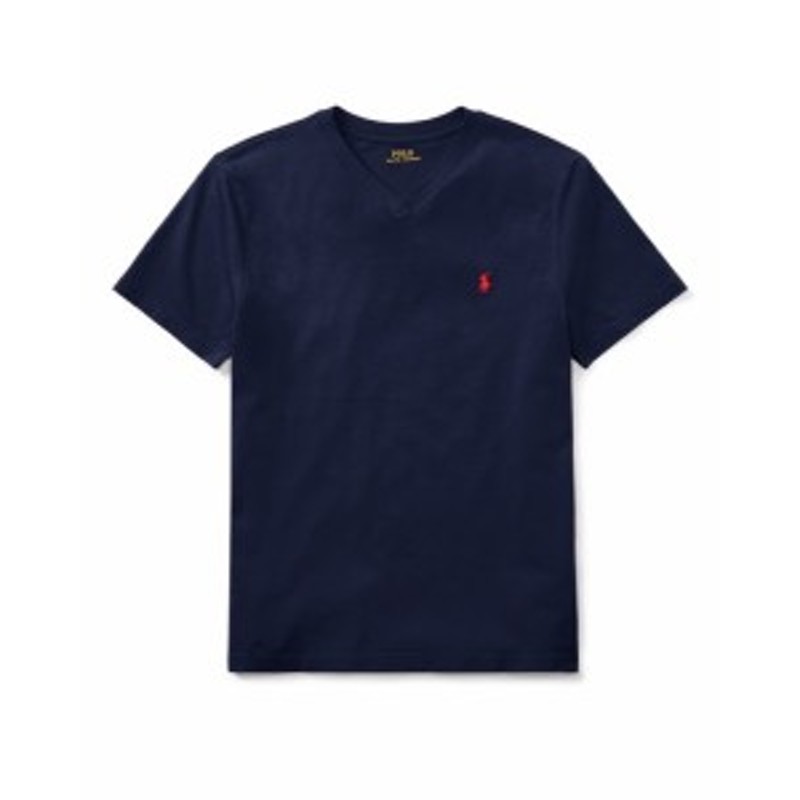 ラルフローレン ボーイズ キッズ Polo Ralph Lauren Cotton Jersey V Neck T Shirt Tシャツ 半袖 Cruise Navy 通販 Lineポイント最大7 0 Get Lineショッピング