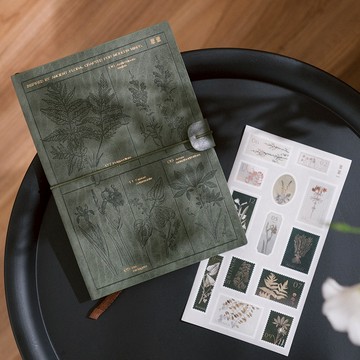 植物圖鑑・燙金手帳組