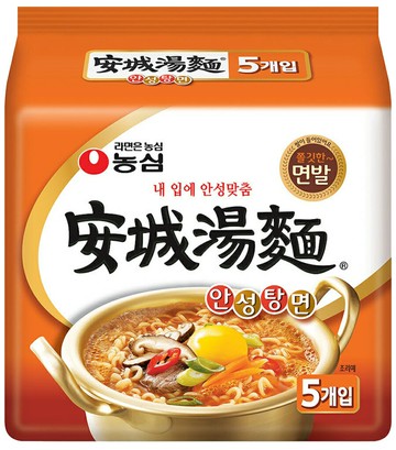 《 Chara 微百貨 》韓國 農心 安城 湯麵  經典 原味  露營 特價 安城湯麵 團購 批發