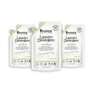 PiPPER STANDARD 鳳梨酵素洗衣精補充包-檸檬草 750ml x 3入組