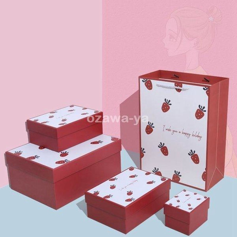 お歳暮プレゼントボックスラッピング袋紙袋年末年始いちごキャラクターバレンタインお菓子ギフト誕生日不可 通販 Lineポイント最大0 5 Get Lineショッピング