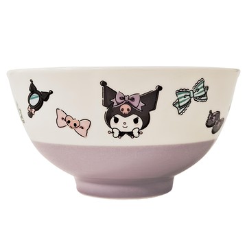 Sun Art 陶瓷碗 直徑11.7cm 容量300ml  庫洛米 紫色 + 白色  1個