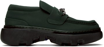 Burberry 绿色 Creeper Clamp 乐福鞋