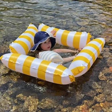 游泳圈浮床兒童充氣浮排躺椅水上漂浮多功能寶寶坐圈海邊玩水裝備