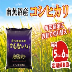 南魚沼産コシヒカリ5kg全6回