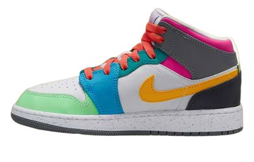 JORDAN 1 MID SE MULTI-COLOR GS