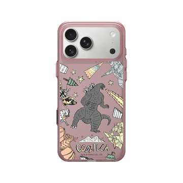 iPhone 17 Pro Max Clear (相機按鈕) 晶醺玫 - 哥吉拉 Godzilla - 插畫哥吉拉