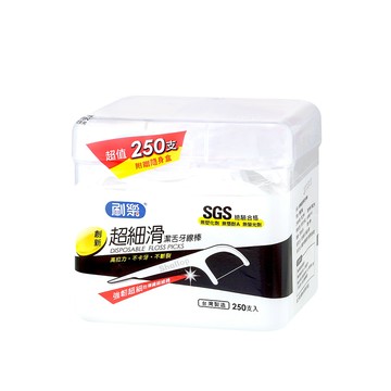刷樂 超細滑潔舌牙線棒 250支