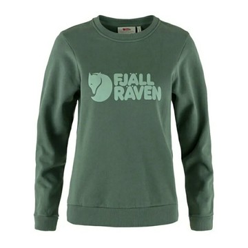 ├登山樂┤瑞典 Fjallraven Logo Sweater 長袖上衣 女 # FR84143-679-674深綠鏽/霧綠