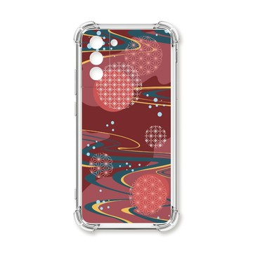 S系列(其他) 殼 TRON 三星 S21 FE 5G 日系和風圓點星河系列 四角防摔殼 手機殼