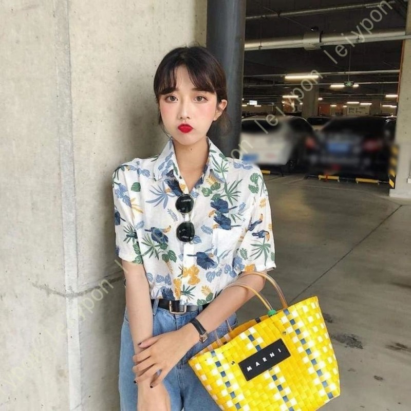 レディース アロハシャツ トップス 半袖 夏 シフォン 薄手 ブラウス カットソー 花柄シャツ無地 日焼け止め ゆったり 着痩せ 海辺 旅行 個性 シンプル デート レディース アロハシャツ トップス 半袖 夏 シフォン 薄手
