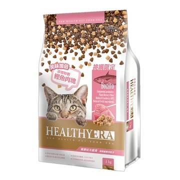 HEALTHYERA 健康紀元 挑嘴貓專用配方貓糧 嚴選在地新鮮食材 鰹魚口味  1kg  1袋