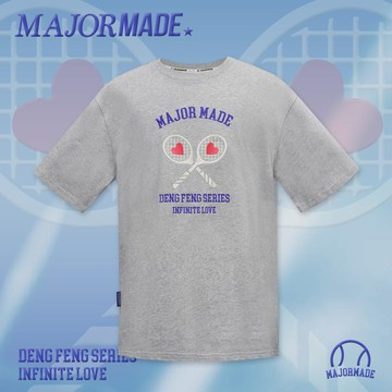 厚實感刺繡網球休閒T