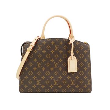 Louis Vuitton LV路易威登 Grand Palais 塗層帆布兩用手提包(M45898-咖)
