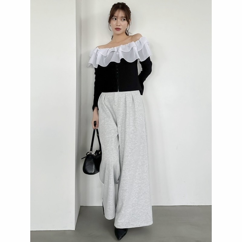 セール】ショルダーフリルカットトップス（Tシャツ/カットソー