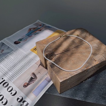 【Aa.chic】高級感淡光珍珠項鍊(單一色).女裝/配件/巴洛克/天然珍珠/鎖骨/細鍊/純銀【C502060】