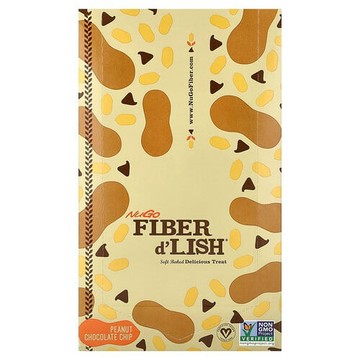NuGo Nutrition, Fiber d'Lish，花生醬巧克力碎，16 根，每根 1.6 盎司（45 克）