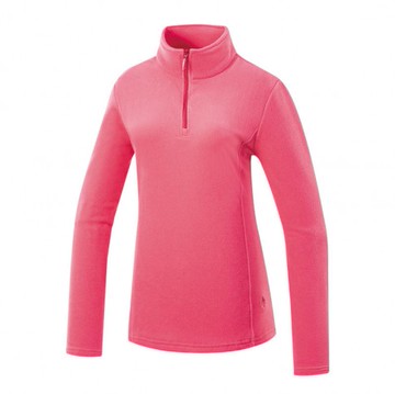 【【蘋果戶外】】山林 52F02 31 粉紅 女 刷毛保暖上衣 半門襟 立領長袖排汗衣 秋冬保暖登山 秋冬 Mountneer