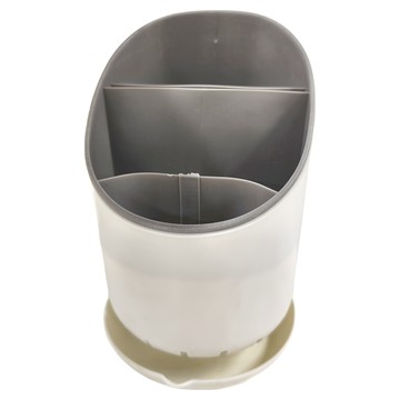 多用途廚房瀝水餐具收納盒 ABS材質 18x12cm  顏色隨機  1個