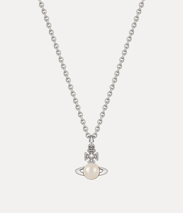 Vivienne Westwood Balbina Pendant Necklace Silver Glass Pearls Women