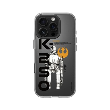 iPhone 16 Pro Clear Case（相機按鈕） 透明 - 迪士尼-星際大戰 Star Wars - K2SO 2-俠盜一號