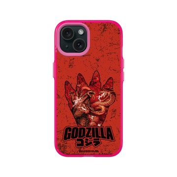 iPhone 15 Clear 粉漾桃 - 哥吉拉 Godzilla - 怪獸對決