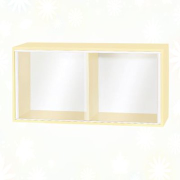 文創集-南亞塑鋼     曼尼 南亞塑鋼2.7尺玻璃雙拉門組合收納櫃-80x31x40cm免組