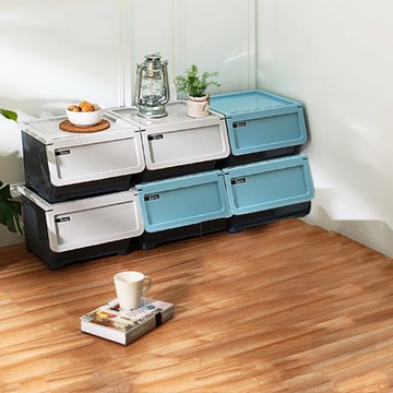 真心良品 KEYWAY聯府 面寬36cm哈里直取式收納箱20L-6入