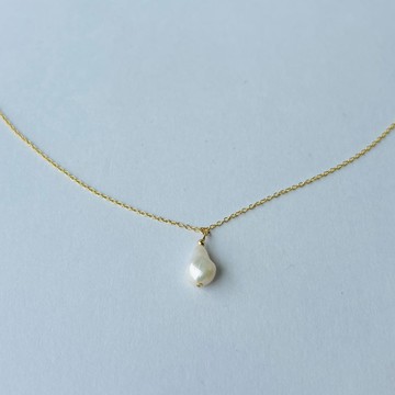 天然淡水珍珠 水滴型項鍊