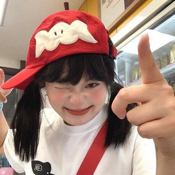 特惠促銷🚀🚀✨趣味定製!一顆紅蘋果雙面戴棒球帽女夏季可愛大頭圍遮陽防曬帽子