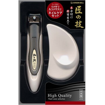 【日本綠鐘Greenbell】匠之技鍛造不銹鋼指甲剪&銼刀組(G-1002)