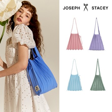 【官方直營】JOSEPH AND STACEY針織素色百褶包-中