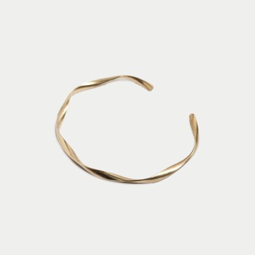 極簡扭紋 | 黃銅手環