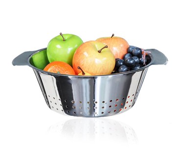 不銹鋼洗菜盆蔬菜水果盤菜籃創意時尚瀝水籃廚房工具餐具廚房用品