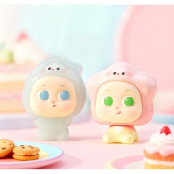 林先生精選【Pupu&Paipai小食光】闆娘推薦正版可愛公仔盲盒萌粒擺件