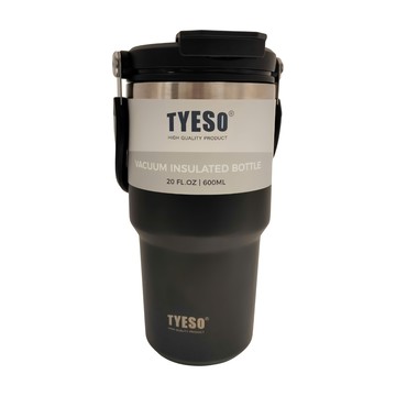 TYESO 泰碩 手提兩用保溫杯  顏色隨機  600ml  1個