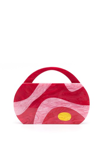 ESTILÉ - Bacon striped tote - women - Acrylic/Acrylic - One Size - Red