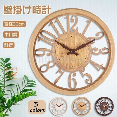 壁掛け時計 時計 掛け時計 北欧 木目調 静音 非電波 掛け デジタル 見やすい 装飾 インテリア 引越し祝い 新築祝い 30cm 通販 Lineポイント最大get Lineショッピング