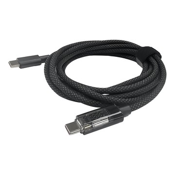 i-gota 愛購它 100W 數位顯示充電傳輸線 Type-C 5A超快充 1.2M  GTC-001  1條