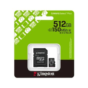 金士頓 Canvas Select Plus 512G 記憶卡 microSD 公司貨 (KTCS3-512G)