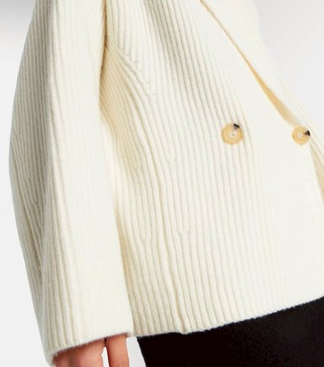 Vince Ribbed-knit wool-blend jacket
