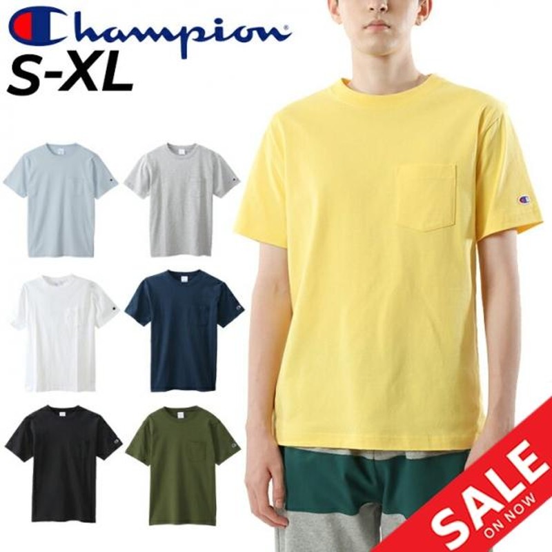 販売 champion ポケット 付き t シャツ