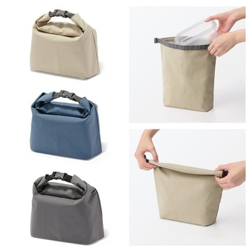 MUJI 捲收式高度可調整便當袋/大【共3色】