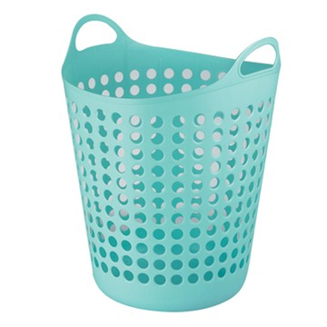 軟式粉藍洗衣籃 特大 44.5L