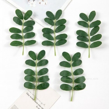仿真樹葉 假樹葉 仿真綠色植物清香木甜品蛋糕裝飾葉子西餐烘培裝飾擺盤花草假葉子